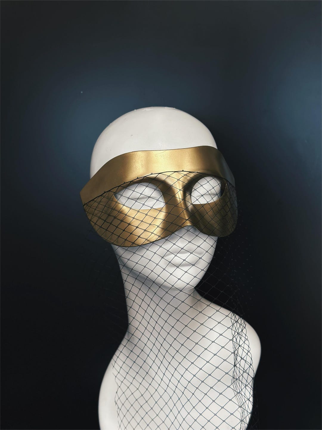 Masked Net Metallic Gold Masquerade Mask: Net Veil Womens Venetian Mask - Etsy