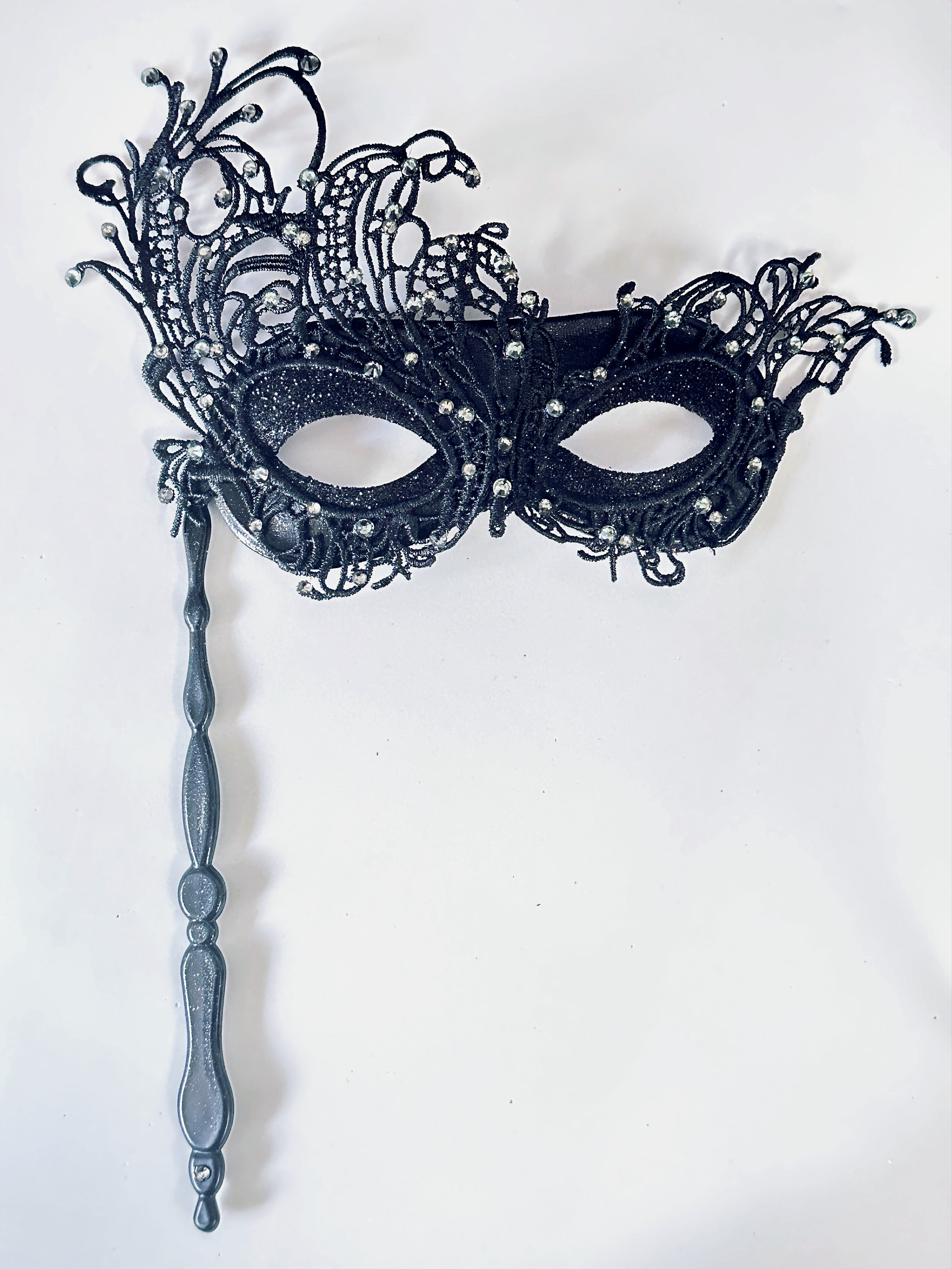 Venetian Masquerade Mask Couples Full Face Covered Masks Handheld Stick  Masks Traditional Masquerade Ball Stick Masks 