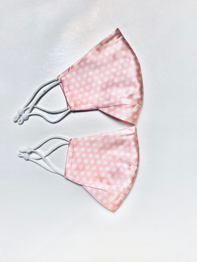 Pink silk mask with nose wire 100 percent Mulberry Silk Face Etsy
