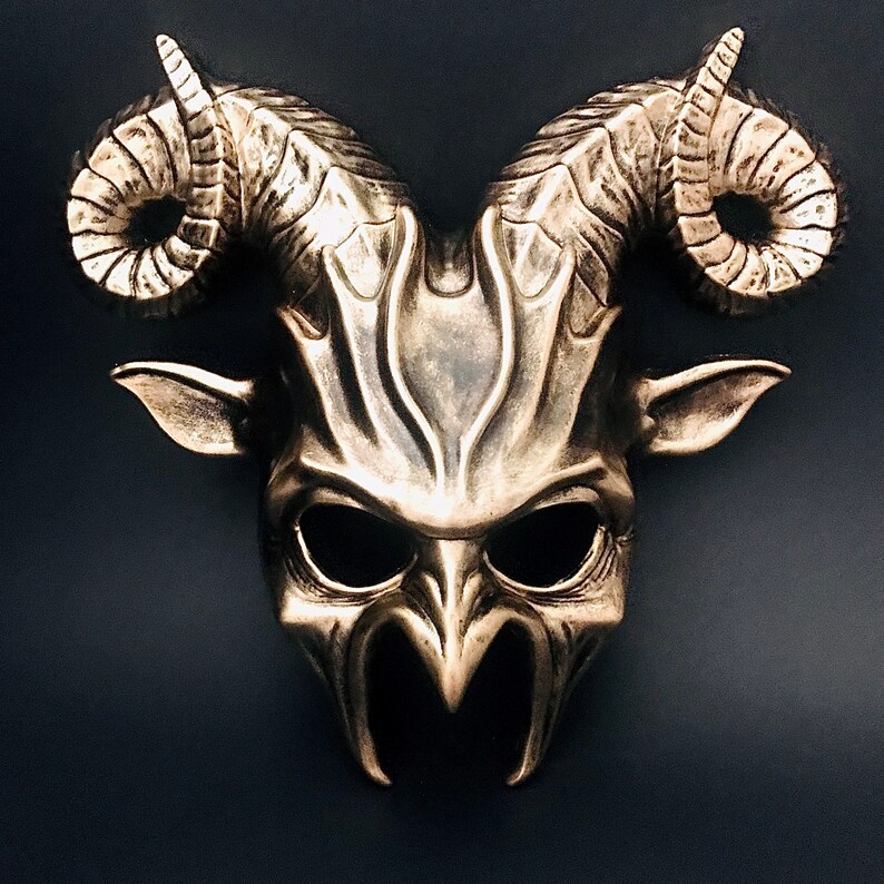 DIY Ram Horn Goat Mask l Masquerade Mask l Ram horn Mask l Etsy