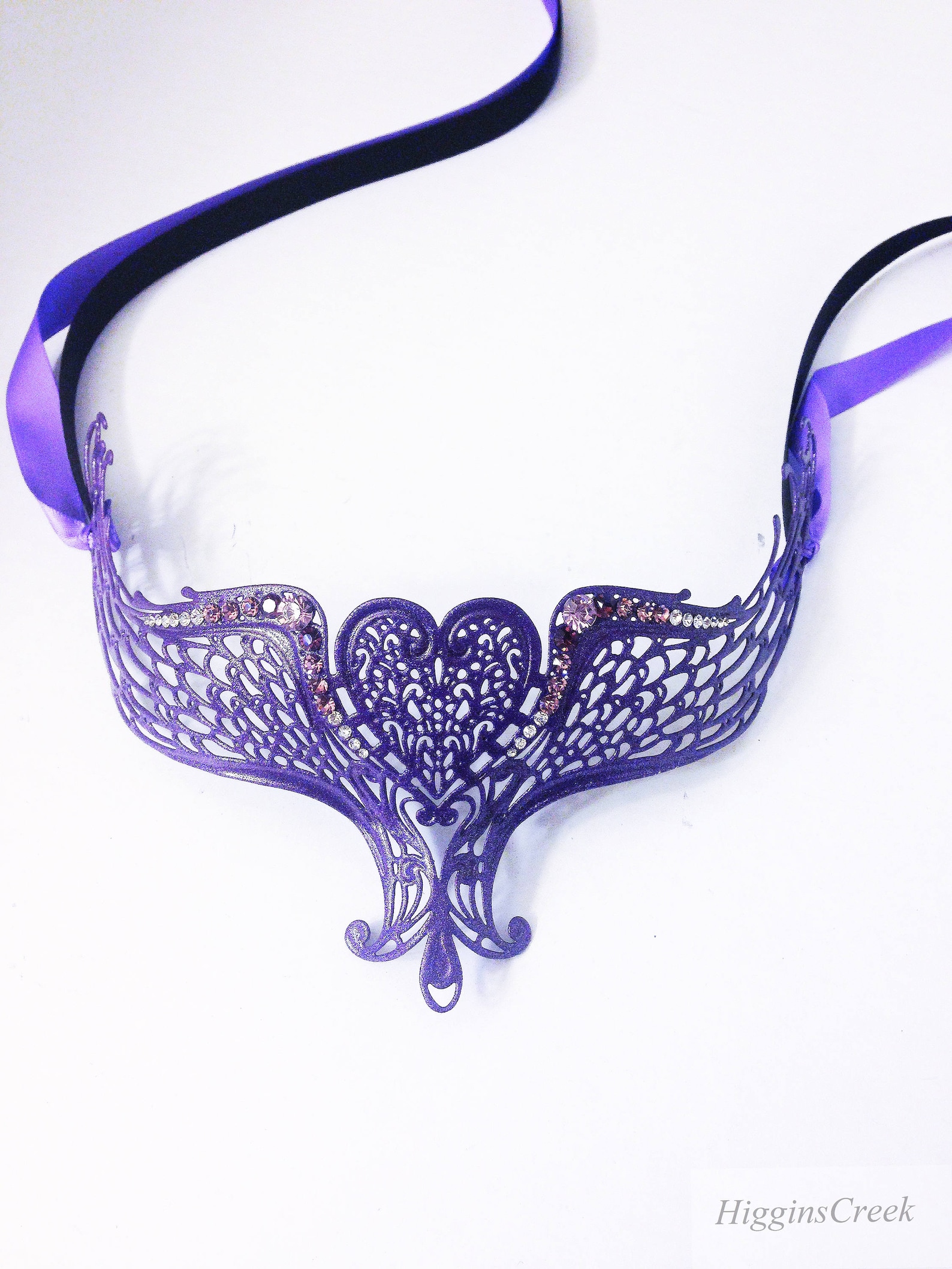 Black Masquerade Mask Simple Half Face Mask Over Glasses Etsy