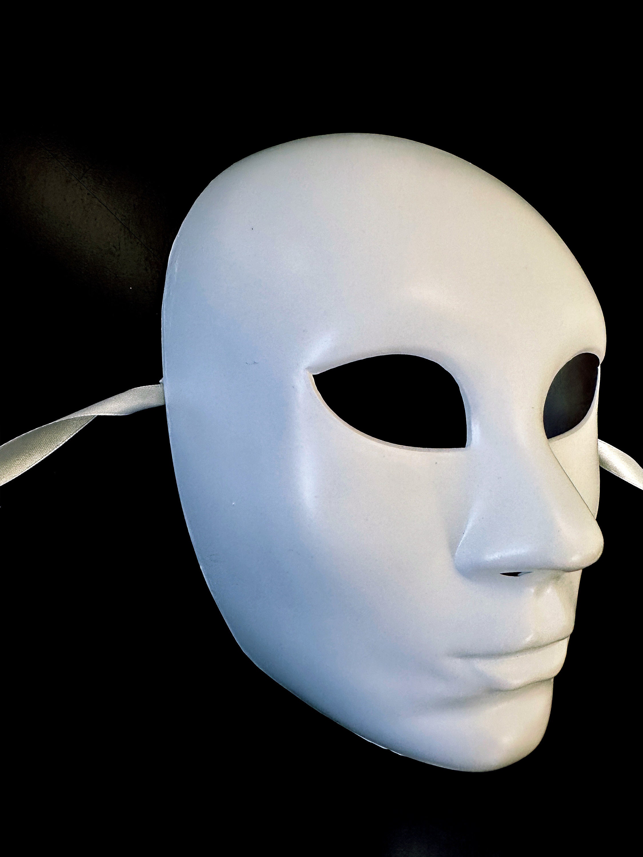 White Ink Mask White Full Face Costume Mask, Cosplay Mask, DIY Mask, White Blank Mask ...