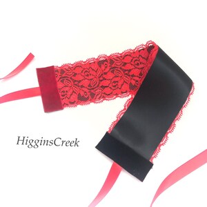 Red Blindfold lace mask Bach Party Gifts Bridal shower gift