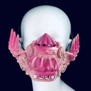 Pink Gas Mask Pink Mouthguard respirator style gas mask  cosplay Goggles steampunk rave gas mask cosplay Respirator Gas Mask