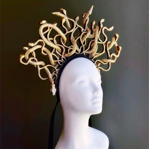 Medusa costume accessories, Medusa headpiece, Medusa crown for cosplay, Medusa Halloween Snake crown Greek Mythology Medusa