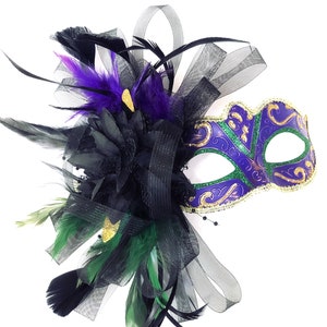 Masquerade masks Couples Mardi Gras Masks women feather Mask Mardi Gras carnival Venetian masked ball party masks men women couples 画像 2