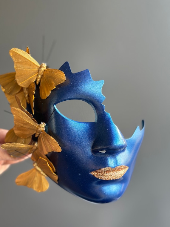 Costume Farfalla Con Ali E Cerchietto - Blu, Per Donne, Carnevale E Halloween