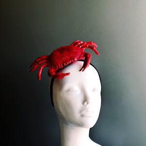 Seafood Festival Crab Headpiece - Red