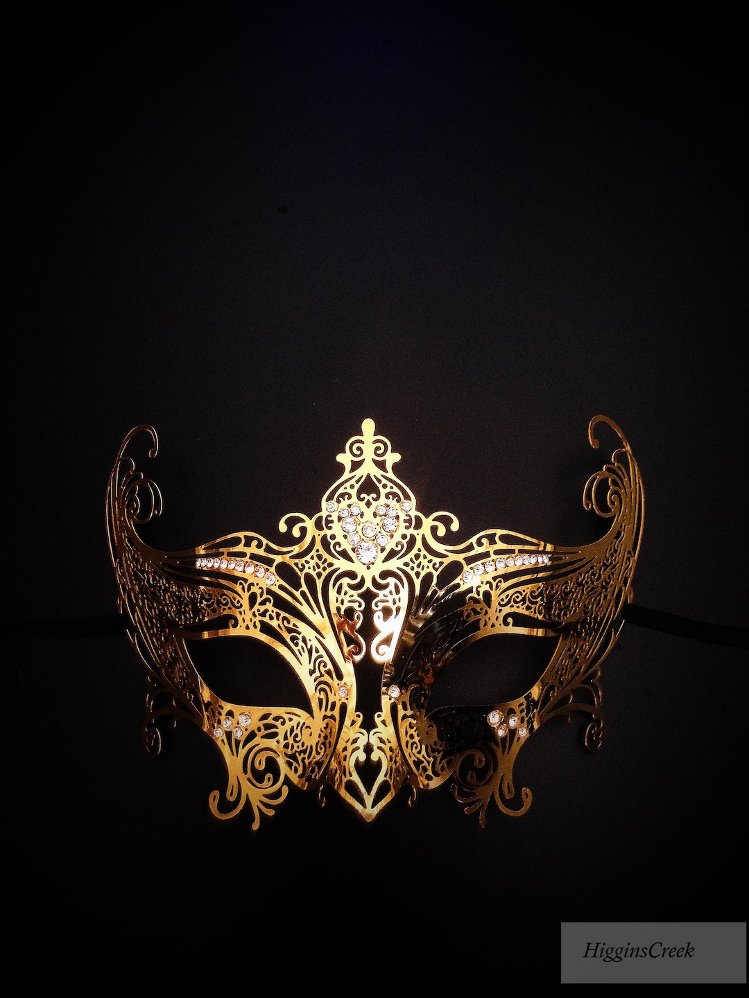 Gold Masquerade Mask, Gold Gossip Girl Mask, Serena Masquerade Mask