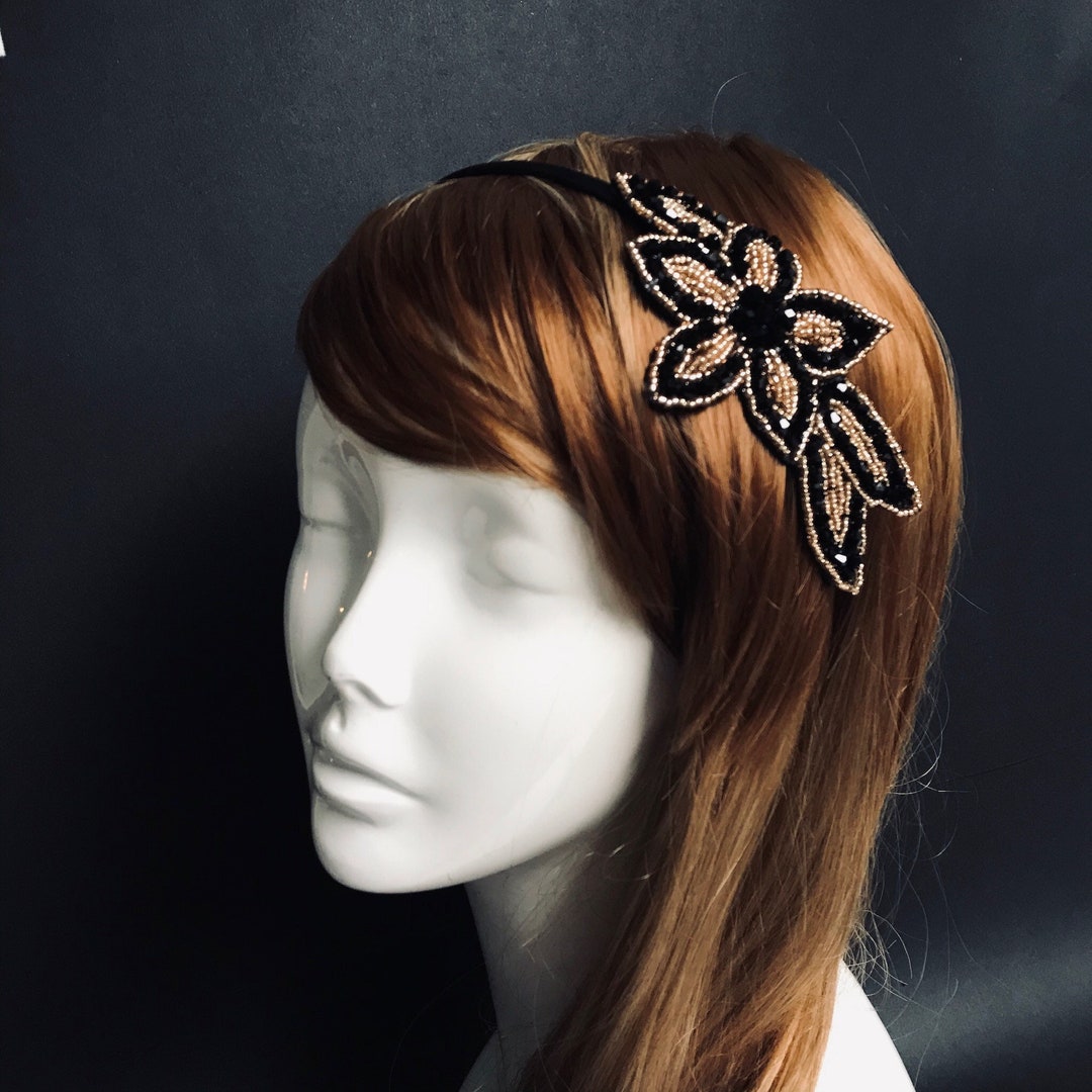 beaded flapper headpiece