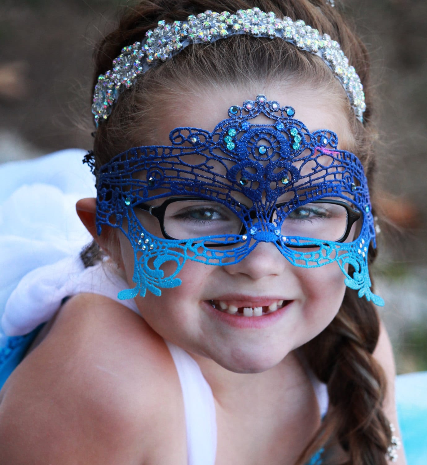 Peacock Kids Costume Mask Masquerade Mask for Children With Etsy