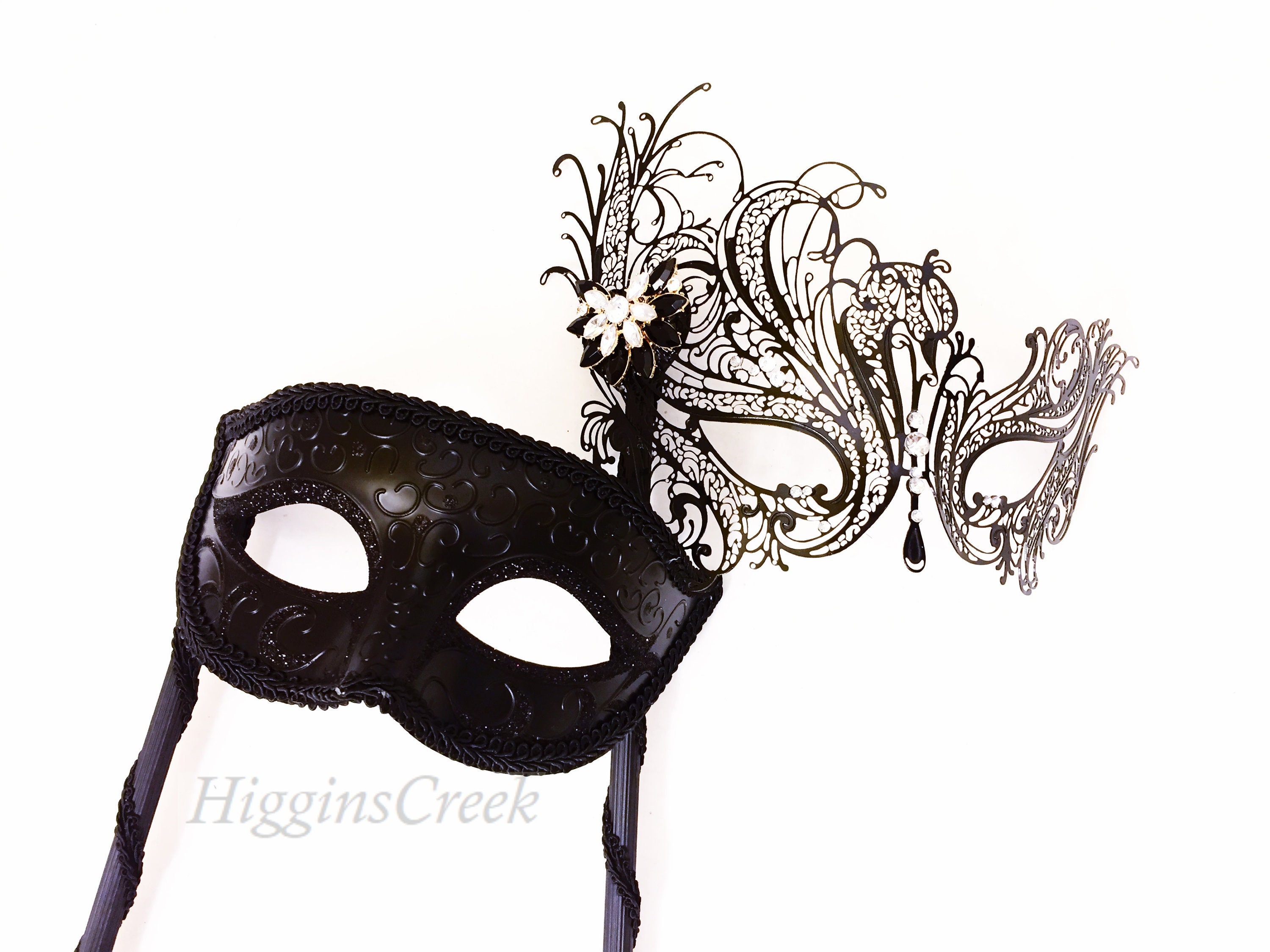 Venetian Mardi Gras Masquerade Mask worn by Elena Gilbert (Nina Dobrev) in  The Vampire Diaries