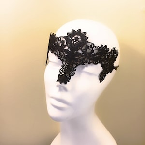 masquerade masks for eyeglass wearers, Lace masks for glass wearers, Open eye Venetian lace mask Custom color and rhinestones image 3