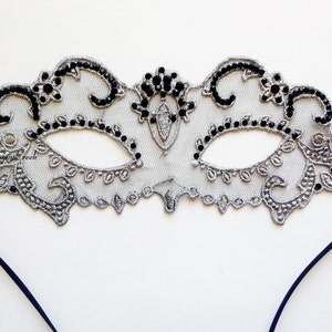 Sexy Lace mask for women with studded crystals masquerade mask image 5