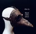 Brown Plague doctor Mask steampunk Jackdaw Bird beak Mask COSPLAY Masquerade Mask halloween 