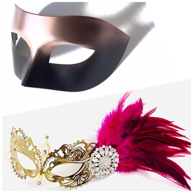 Daddy Daughter Dance Masks Kids Masquerade Masks Father Etsy