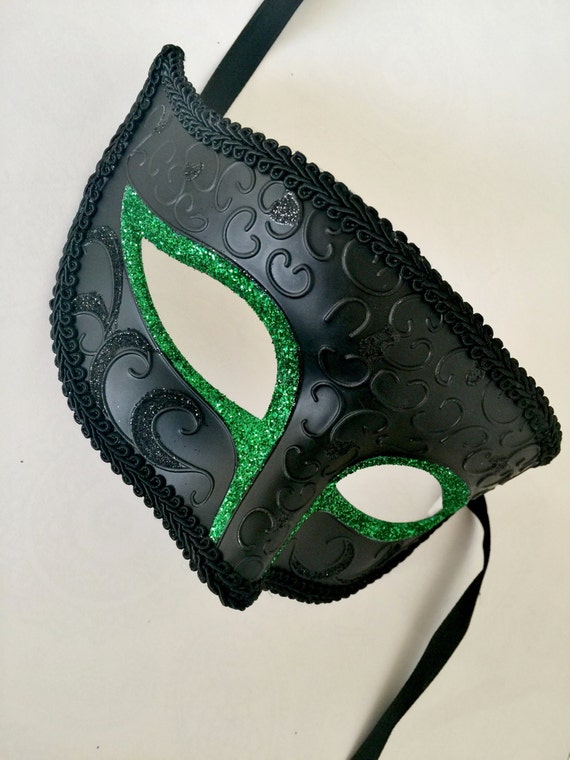 Green Masquerade Mask For Men St Patrick S Day Mask Prom Etsy Green Masquerade Mask For Men St Patrick S Day Mask Prom Etsy
