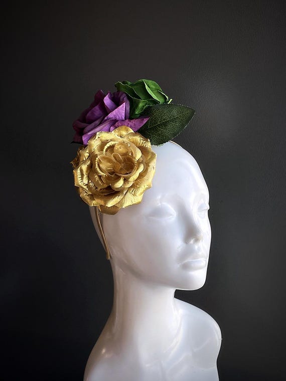 Rose Fascinator Hat, Womens Hat, Tea Party Hat, Derby Hats  display picture 3