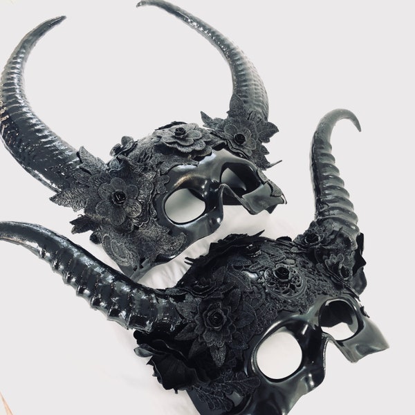 Couples Masquerade masks Mythical creature mask Forest labyrinth mask woodland creature masks Horned mythology mask halloween