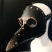Plague doctor Mask Hat Plague Mask Faux Leather bird mask Jackdaw Steampunk Masquerade Mask halloween costume mask with beak