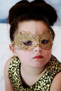 Childrens Gold Lace Masquerade Mask