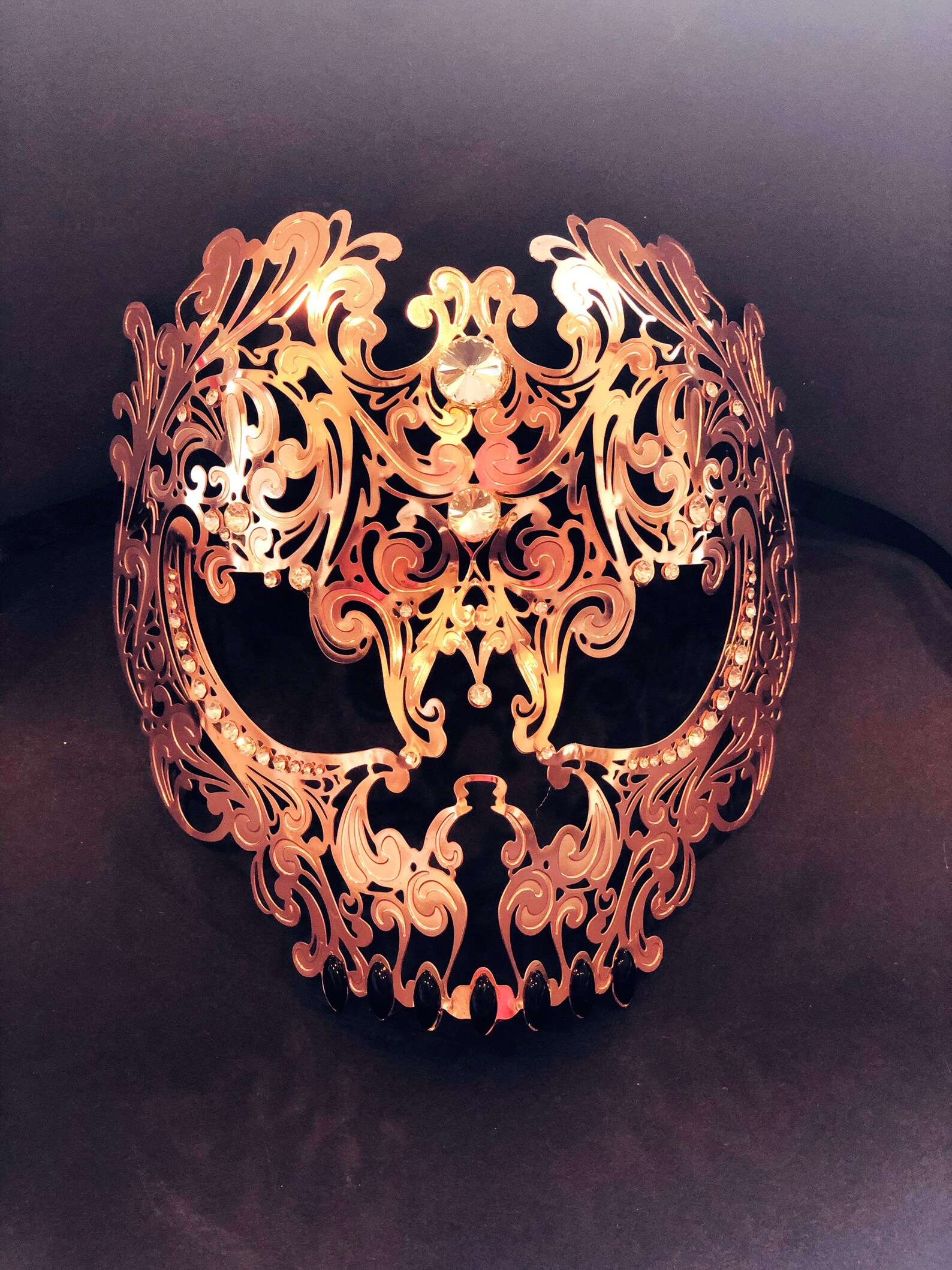 Mens Skull Mask Masquerade Metal Mask White Halloween Mask Etsy