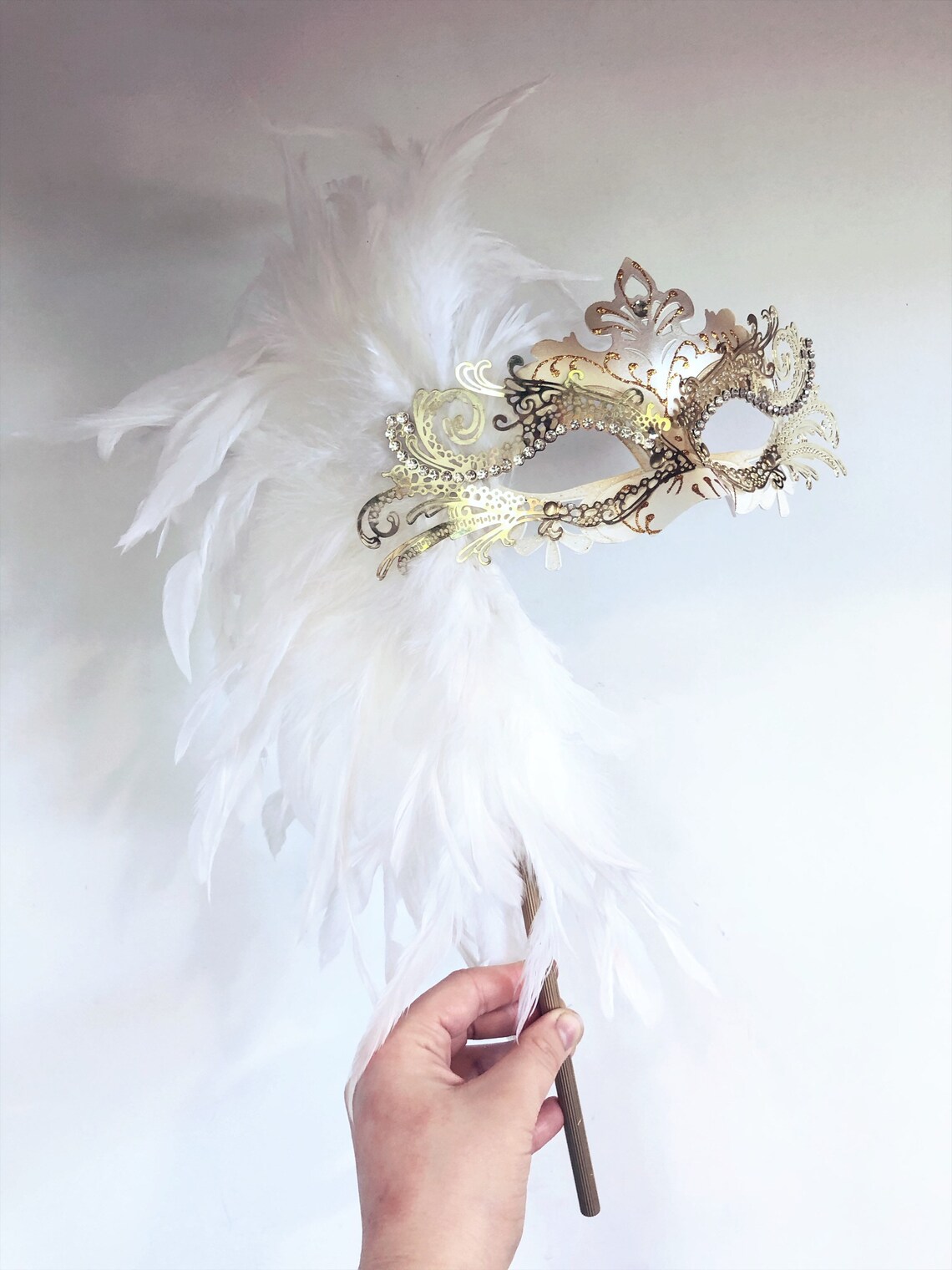 Navy Blue Luxury Feather Masquerade Mask by Higginscreek - Etsy