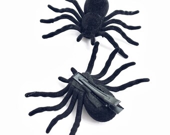 Halloween-Spinnen Haarspangen Für Frauen & Mädchen – 2-teiliges Set Mit Krokodilklammer