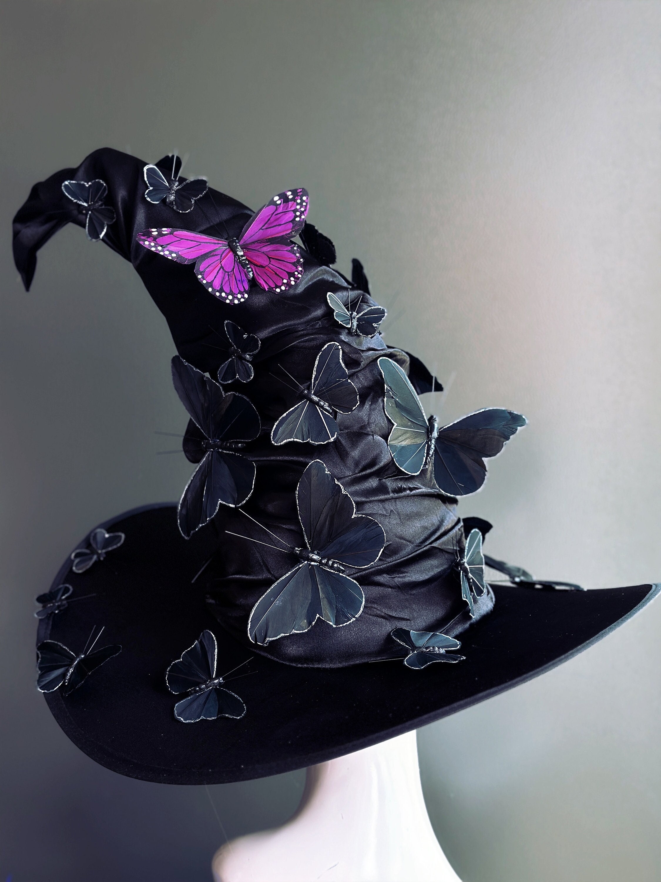 Bundle of 3 Black Wide-Brimmed Hats with Decorative Patterns DRIFTER BLACK COTTON – Gone Country Hats main image 3