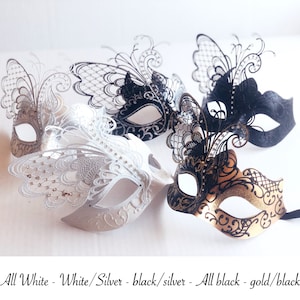 Gold Black Masquerade mask Filigree Women&#39;s Masquerade Mask, New Years Eve Celebration Mask, Venetian Masquerade Mask for women
