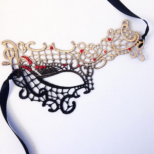Black Lace Mask Ladies Masquerade Mask Simple Halloween Masks for women
