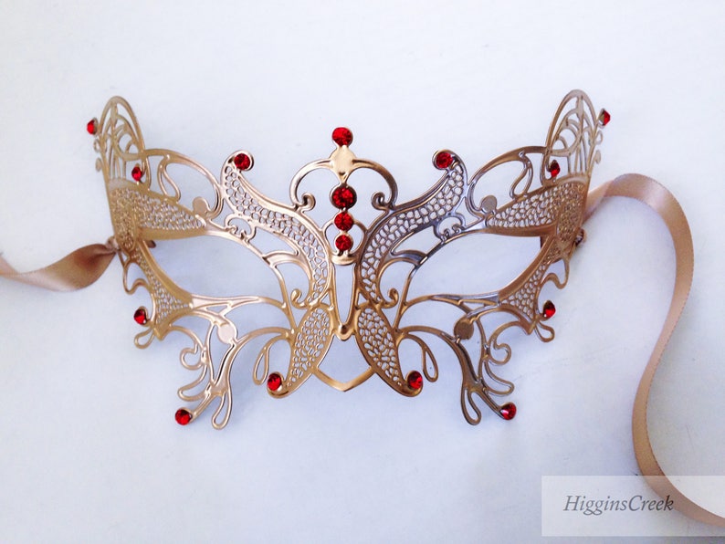 Halloween Sexy Metal Mask Masquerade Ball Mask for Women Etsy UK
