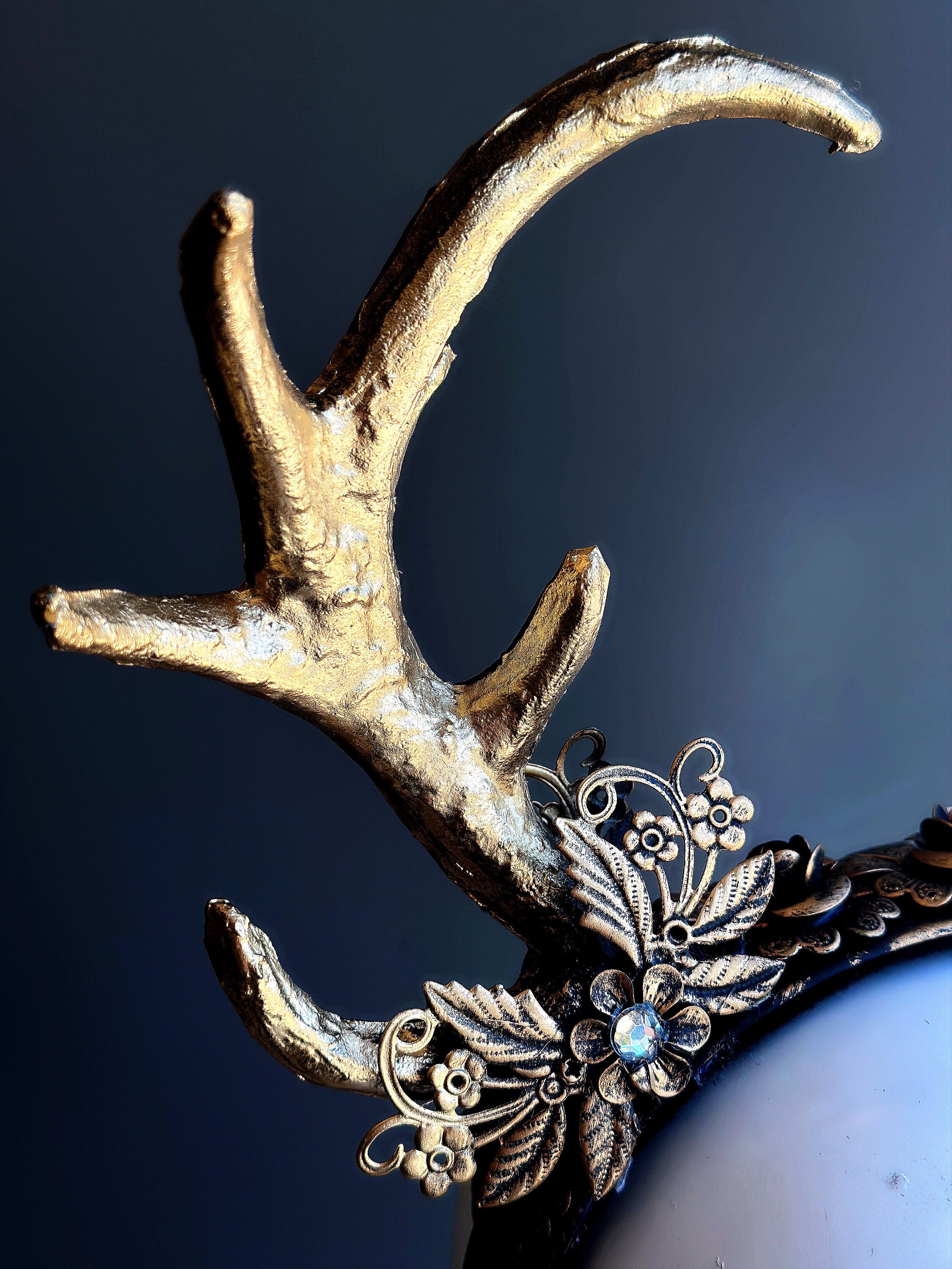 Whimsical Deer Antler Headpiece, Renfaire Deer Headband  display picture 1