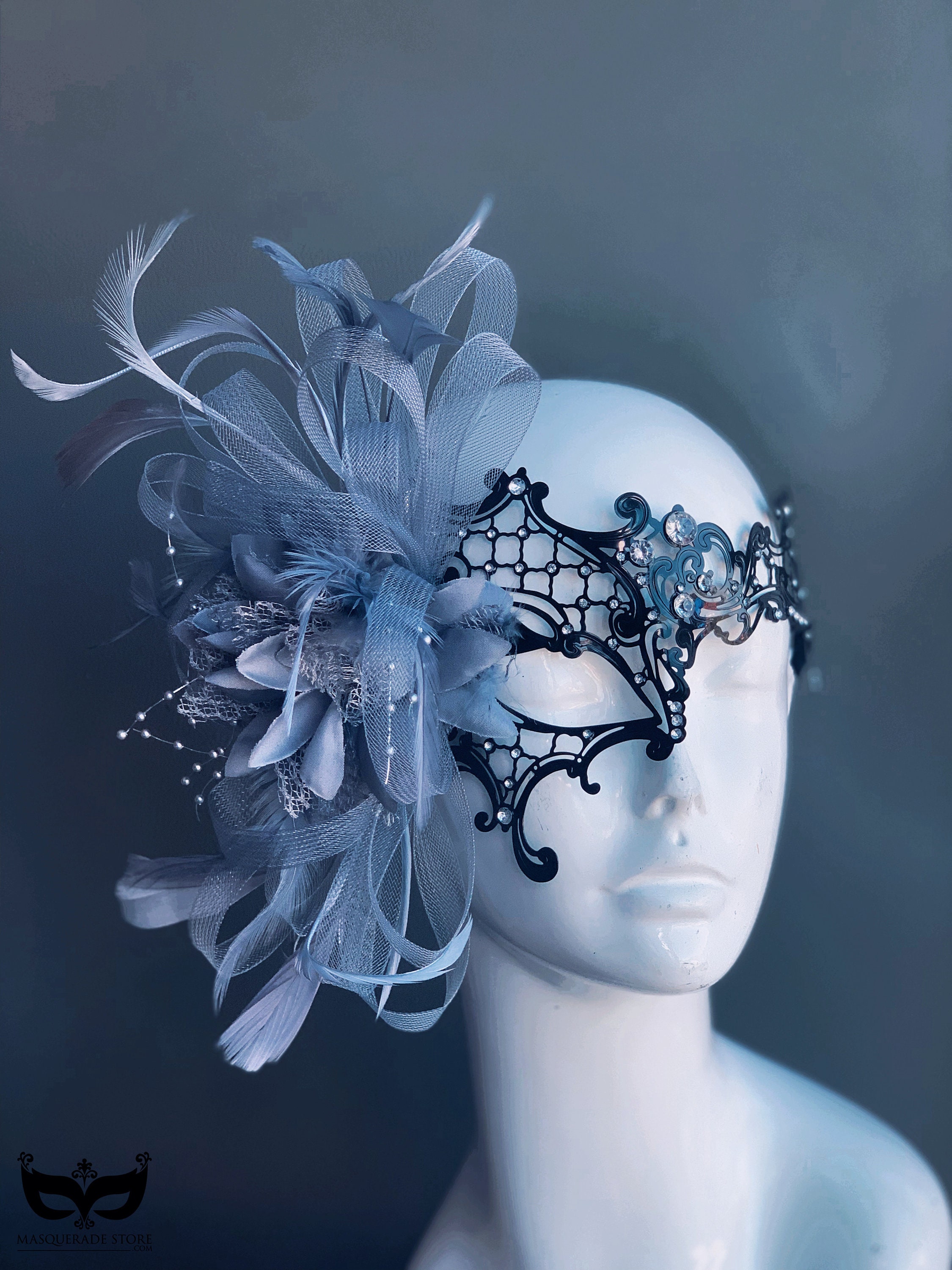 Popularity Masquerade Popular Black Feathers Masquerade Mask for Women - Etsy