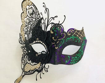 Women Butterfly Mask, Masquerade Ball Mask, Mardi Gras Masks, Masquerade Ball Mask Mardi Gras Theme, Elegant Party Mask, Butterfly Costume