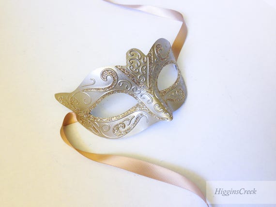 Champagne Venetian Mask for Men and Women Custom Colors