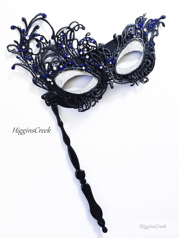 SILVER /& GOLD HAND HELD STICK VENETIAN MASQUERADE PARTY CARNIVAL BALL EYE MASK