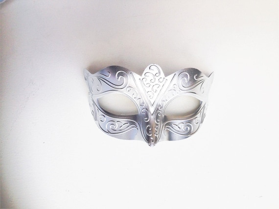 Mens Silver Masquerade Mask Men&rsquo;s Classic Mardi Gras | Etsy