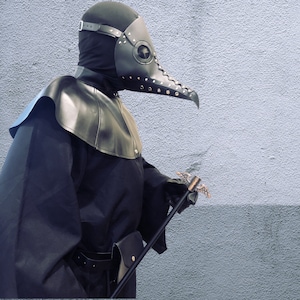 Halloween Plague Doctor Robe Mask Costume Plague Doctor Cloak Robe ...