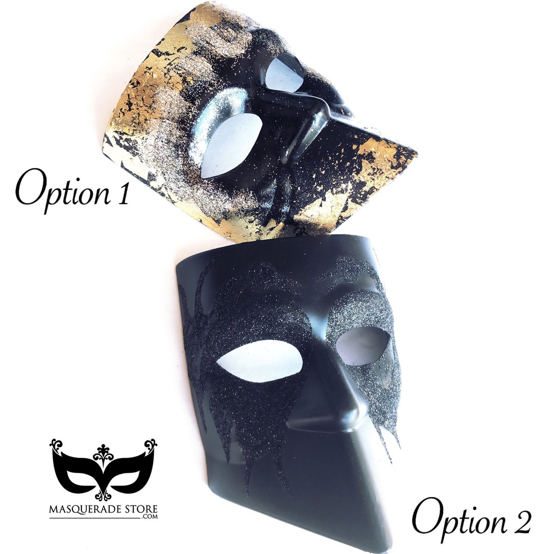 Masquerade Mask Men Masquerade Masks Mask Bauta Full Etsy