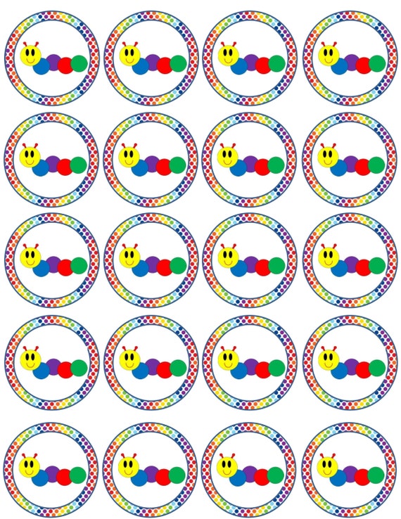 Baby Einstein Caterpillar Cupcake Toppers Party s Instant Etsy Baby Einstein Caterpillar Cupcake Toppers Party s Instant Etsy