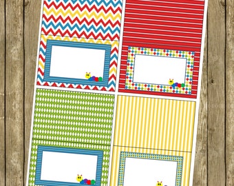 Baby Birthday Baby Einstein Food Tent Labels INSTANT DOWNLOAD