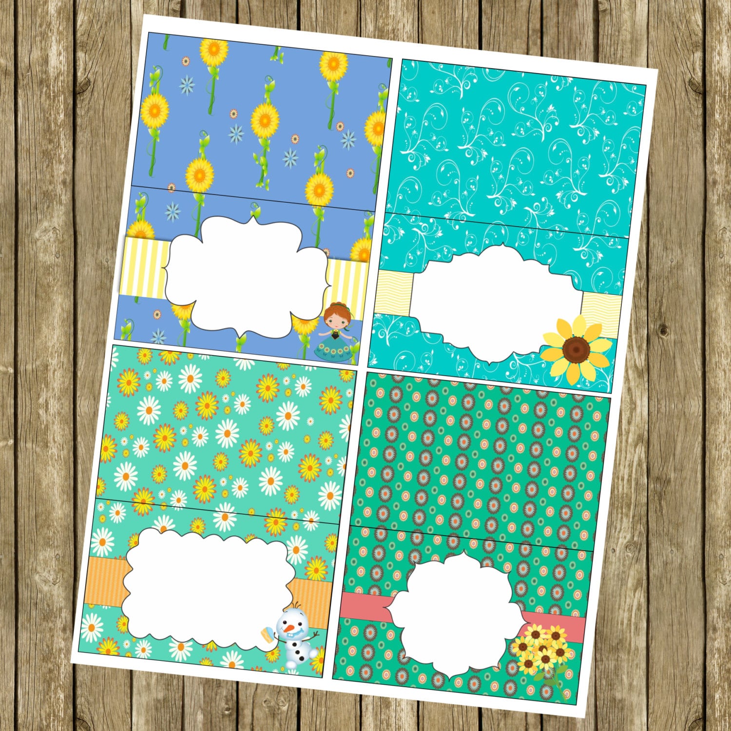 Ana Frozen Fever Party Labels INSTANT DOWNLOAD - Etsy