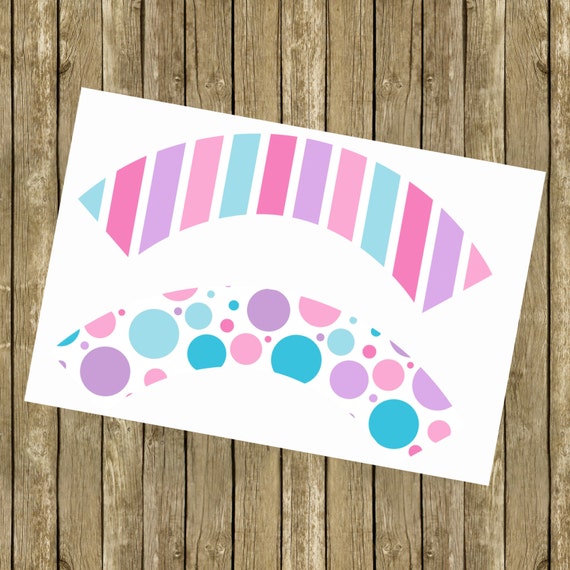 Doc McStuffins/ Pink and Purple 2 INSTANT DOWNLOAD Themed Cupcake Wrappers Il_570xn