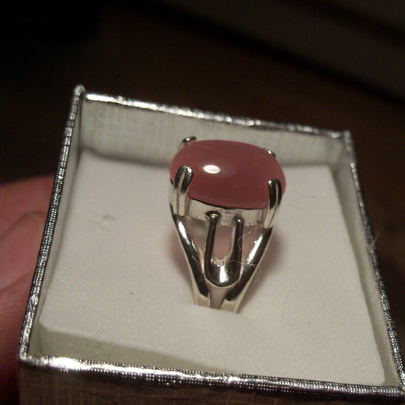 Pendant and earrings Includes a Beautiful ring ST09 Pink Dale Stone Set in Sterling Silver