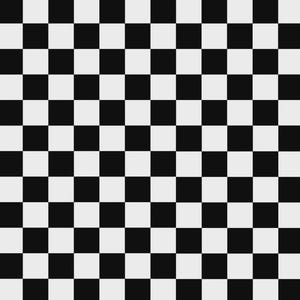 Pu&ograve; includere: Un motivo geometrico ripetitivo composto da quadrati neri e bianchi alternati disposti in una griglia. Questo design a scacchiera ad alto contrasto presenta forme quadrate uniformi che coprono l'intera superficie, creando una texture visiva.