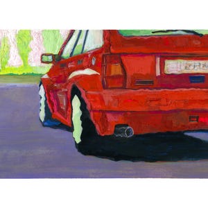 Lancia Delta Automotive Modern Art