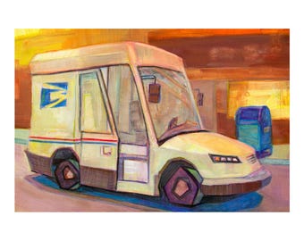 Early Riser - USPS - Mail Truck