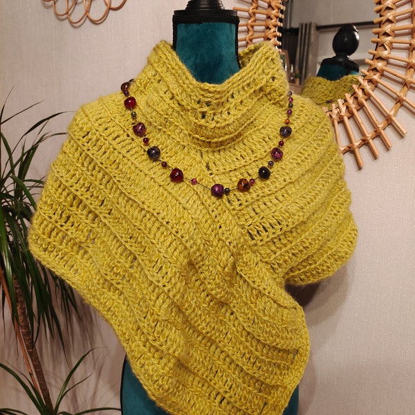 Poncho au crochet