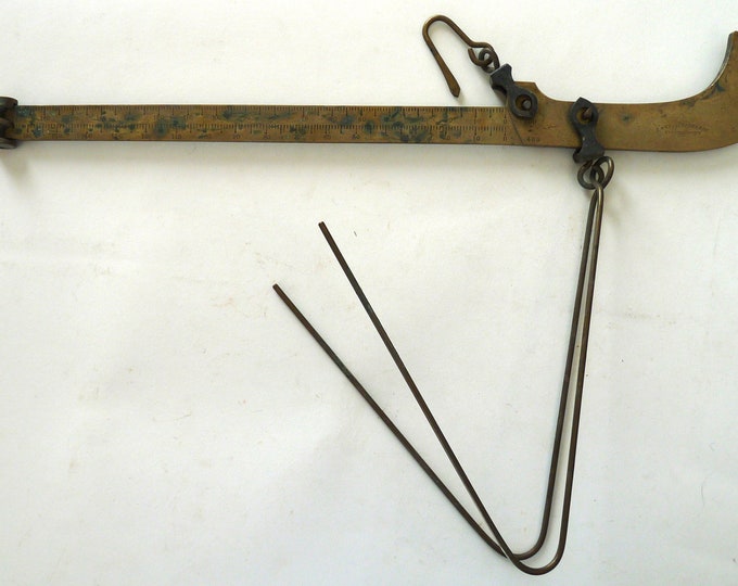 Fairbanks St Johnsbury VT Antique Brass Country Store Hanging Balance